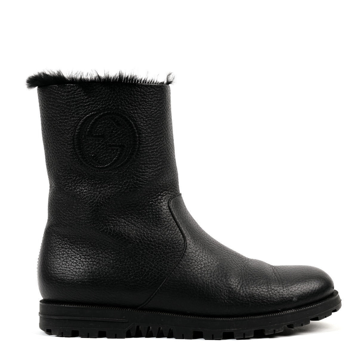 Buy authentic second-hand Gucci Black Leather Boots in very good condition at Labellov Antwerp.