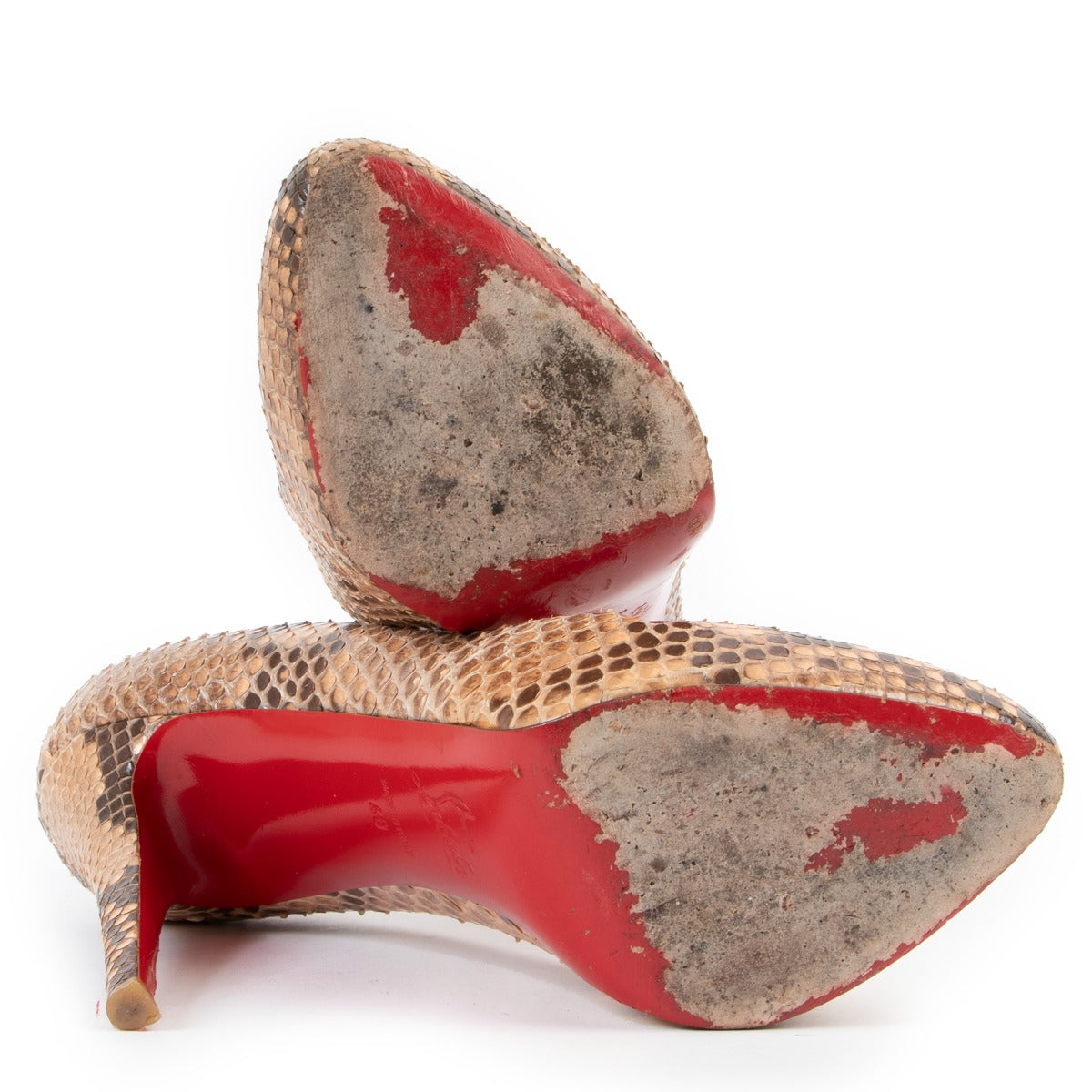 Shop safe online Christian Louboutin pumps in very good condition, Shop safe 100% authentic Christian Louboutin python pumps in very good condition, Preloved Christian Louboutin python pumps in very good condition.