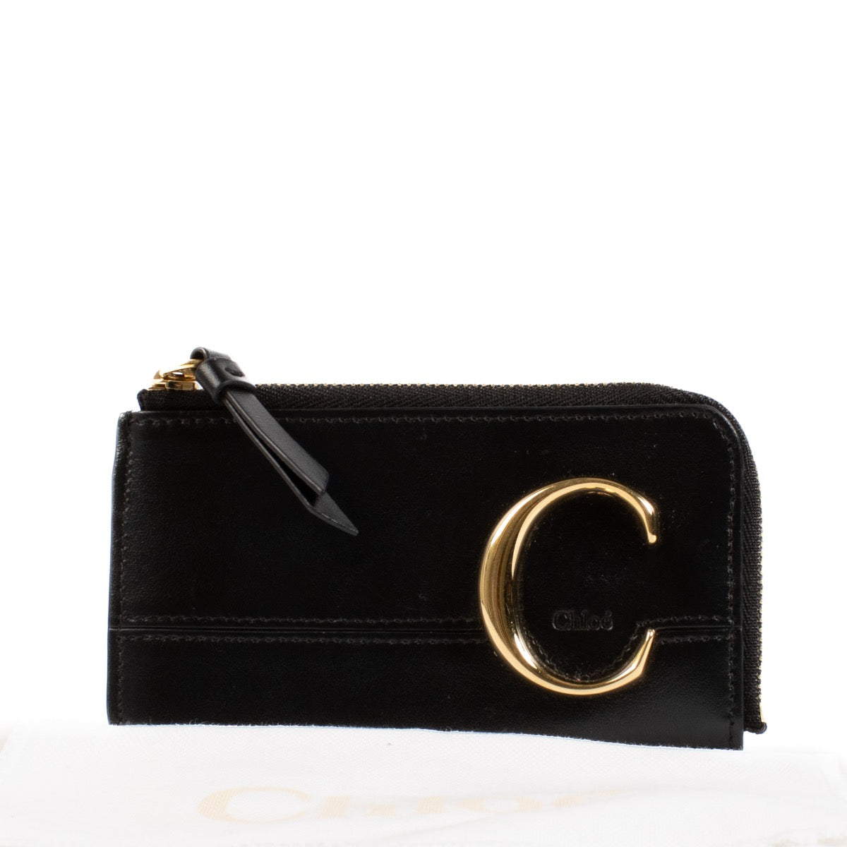 shop 100% authentic second hand Chloé Black C Card Holder Wallet on Labellov.com