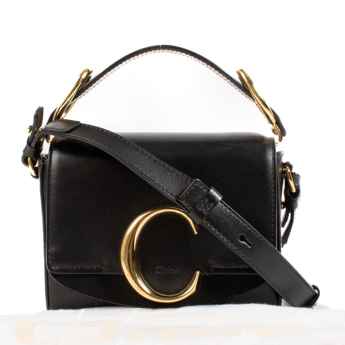 shop 100% authentic second hand Chloé Black Mini C Bag on Labellov.com