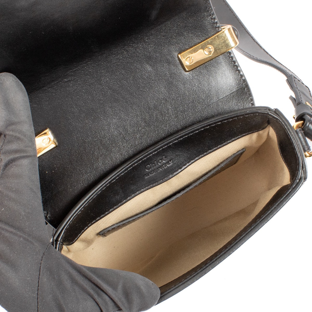 shop 100% authentic second hand Chloé Black Mini C Bag on Labellov.com