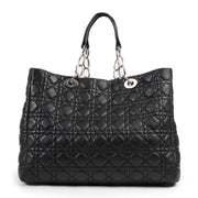 Christian Dior Cannage Lambskin Leather Soft Lady Dior Shopping Tote for the best price at Labelov