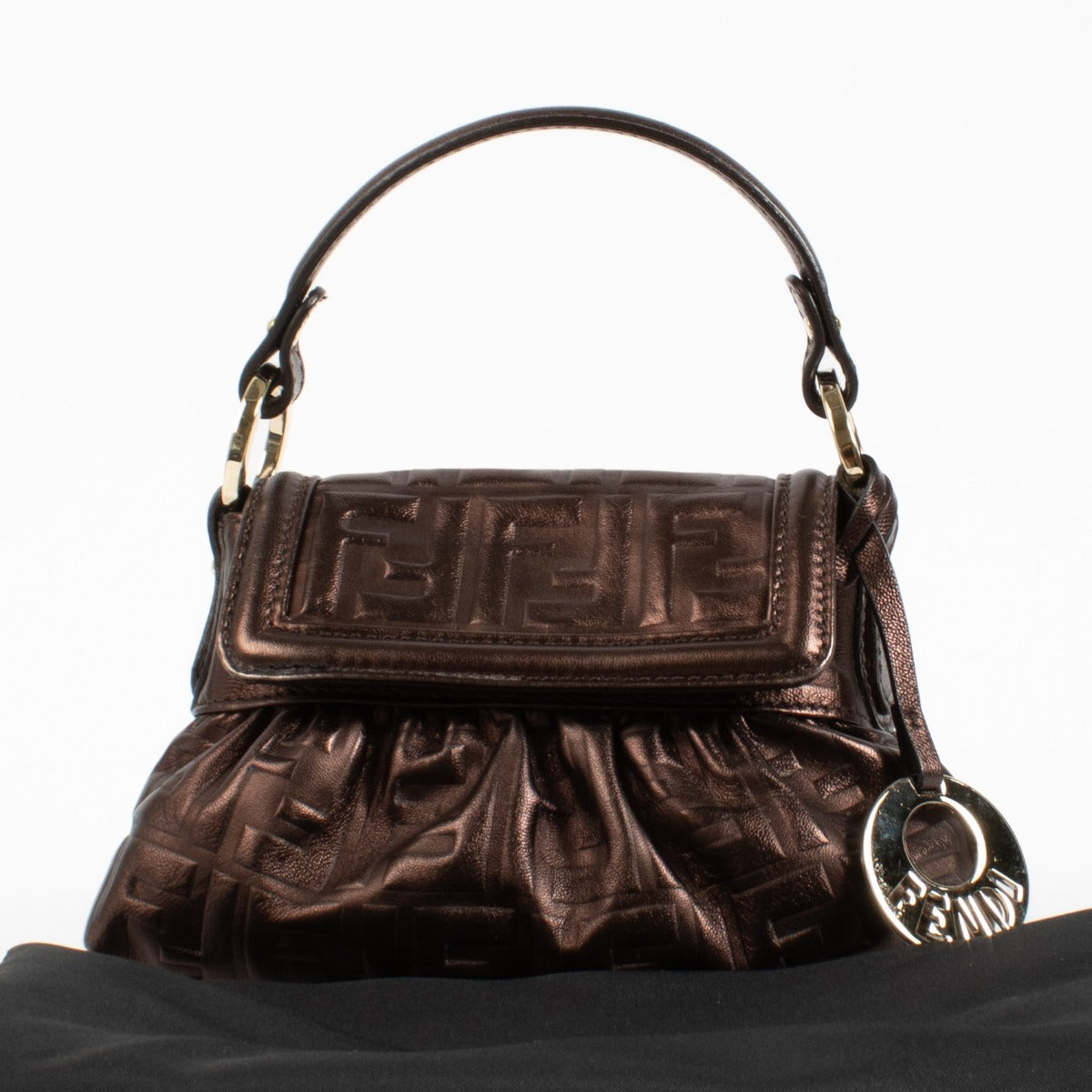 Fendi Brown FF Mini Chef Bag