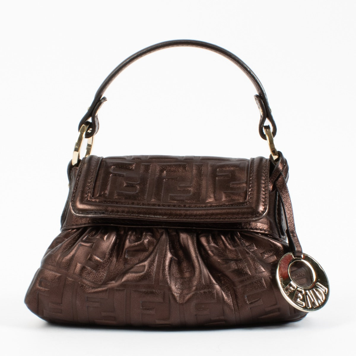 Fendi Brown FF Mini Chef Bag