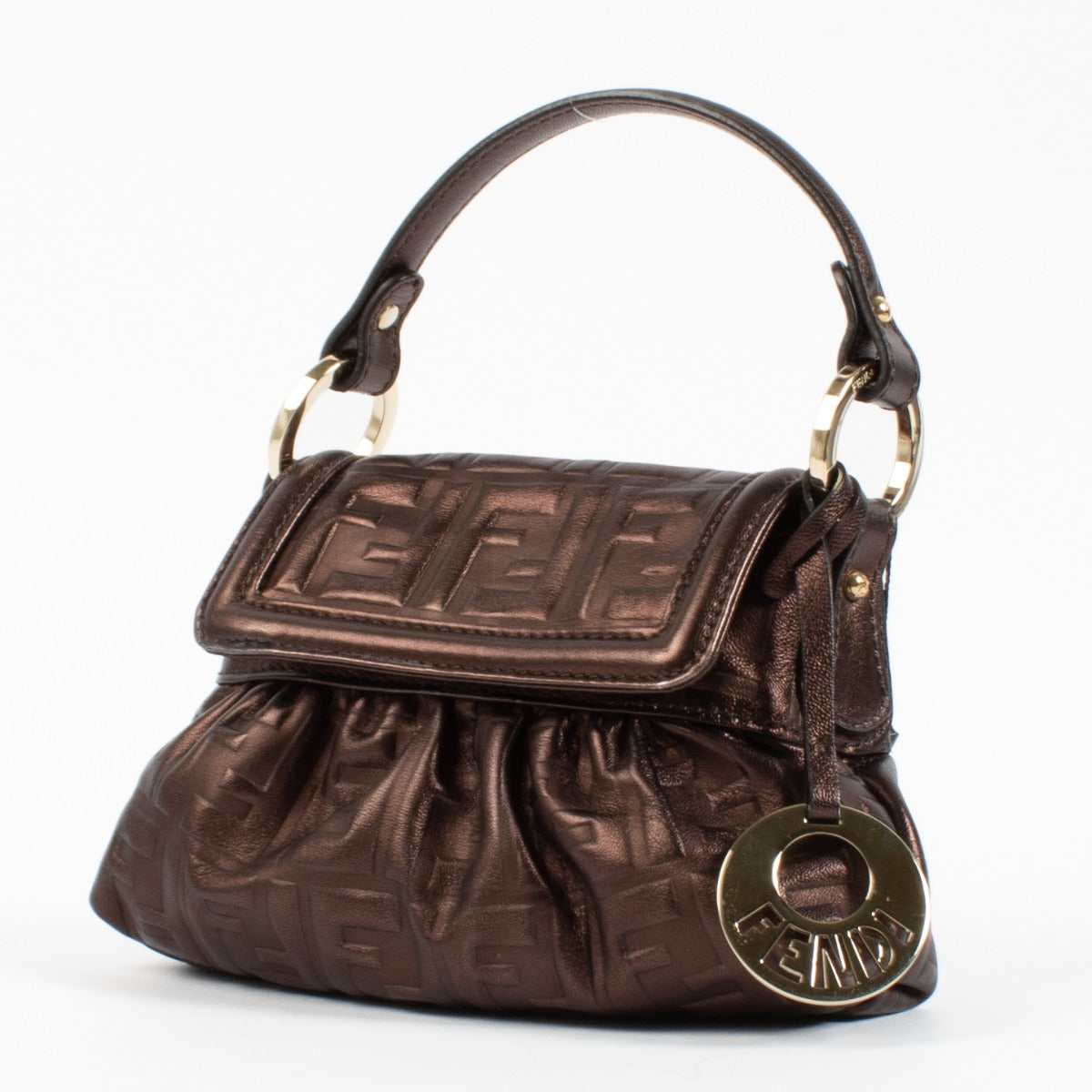 Fendi Brown FF Mini Chef Bag