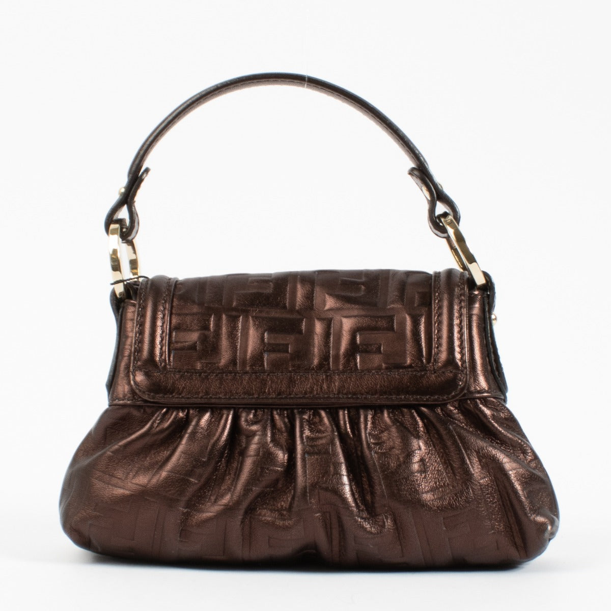 Fendi Brown FF Mini Chef Bag