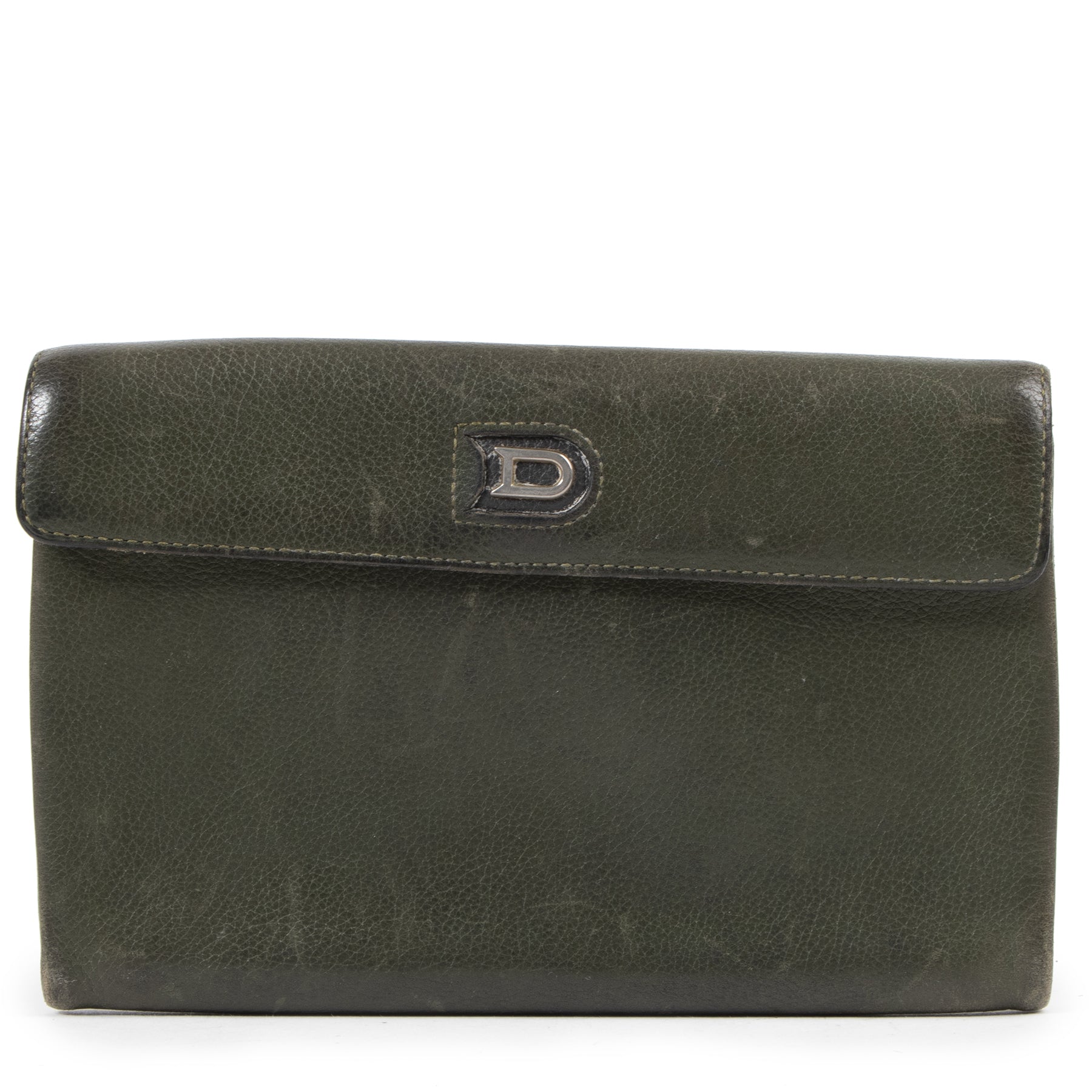 Delvaux Moss Green Wallet for the best price at Labellov secondhand luxury in Antwerpen