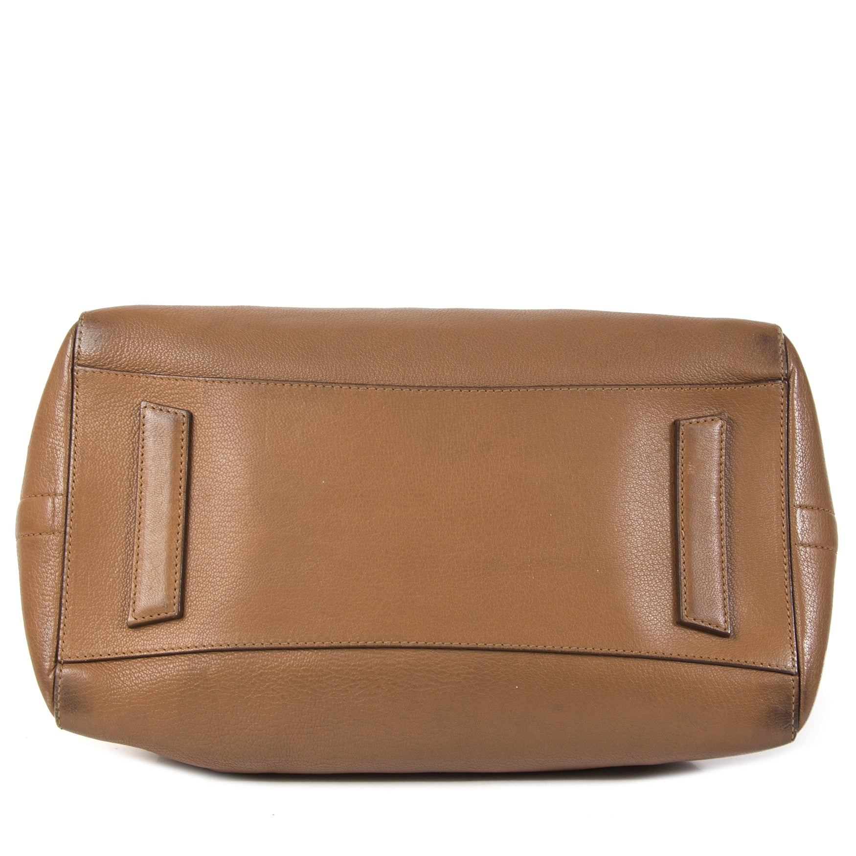 Authentieke tweedehands vintage Givenchy Antigona Medium Brown Top Handle Bag koop online webshop LabelLOV