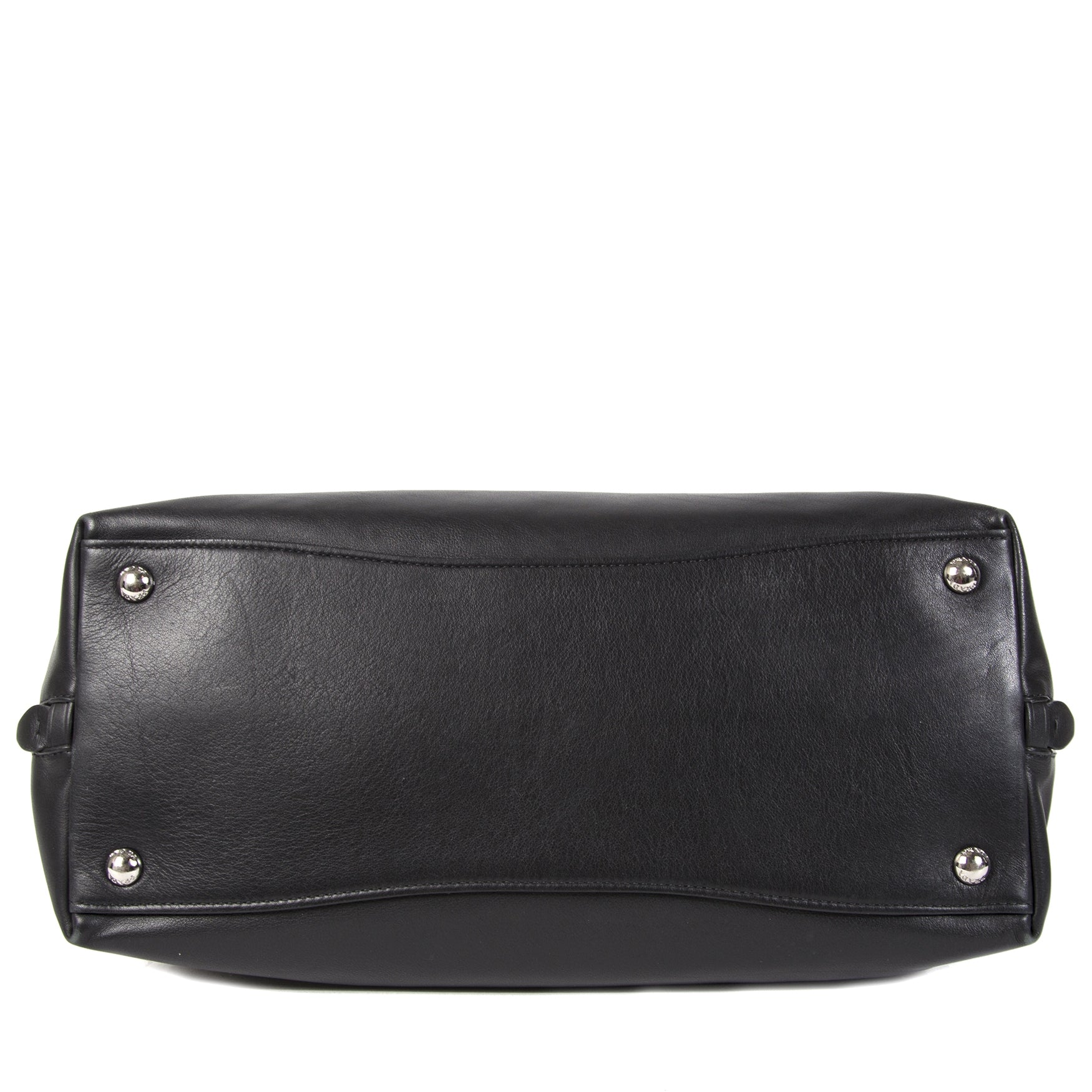 Authentic second-hand vintage Prada Black Zipper Shopper Bag buy online webshop LabelLOV
