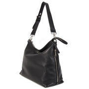 Authentieke tweedehands vintage Prada Black Zipper Shopper Bag koop online webshop LabelLOV