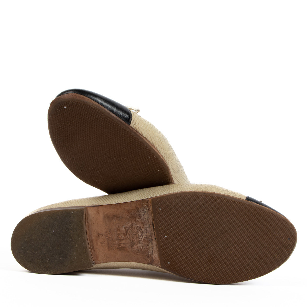 Chanel Cruise 2011 Tweekleurige Karung Slangenleren Ballerina Flats - maat 37