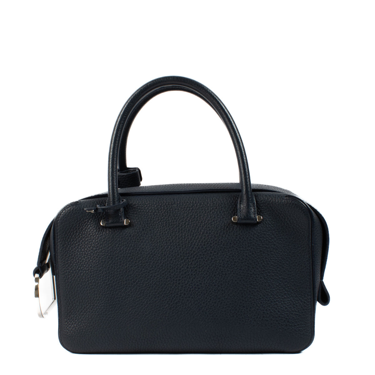 Sac Delvaux Cool Box MM Bleu Marine Taurillon Souple