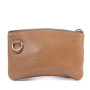 Authentic secondhand Delvaux Cognac Perforated Card Case pouch designer bags accessories fashion luxury vintage webshop safe secure online shopping
