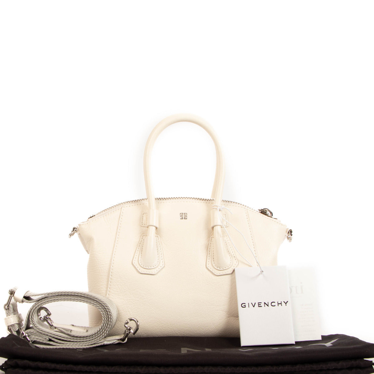 Givenchy Ivory White Mini Antigona Sport Bag