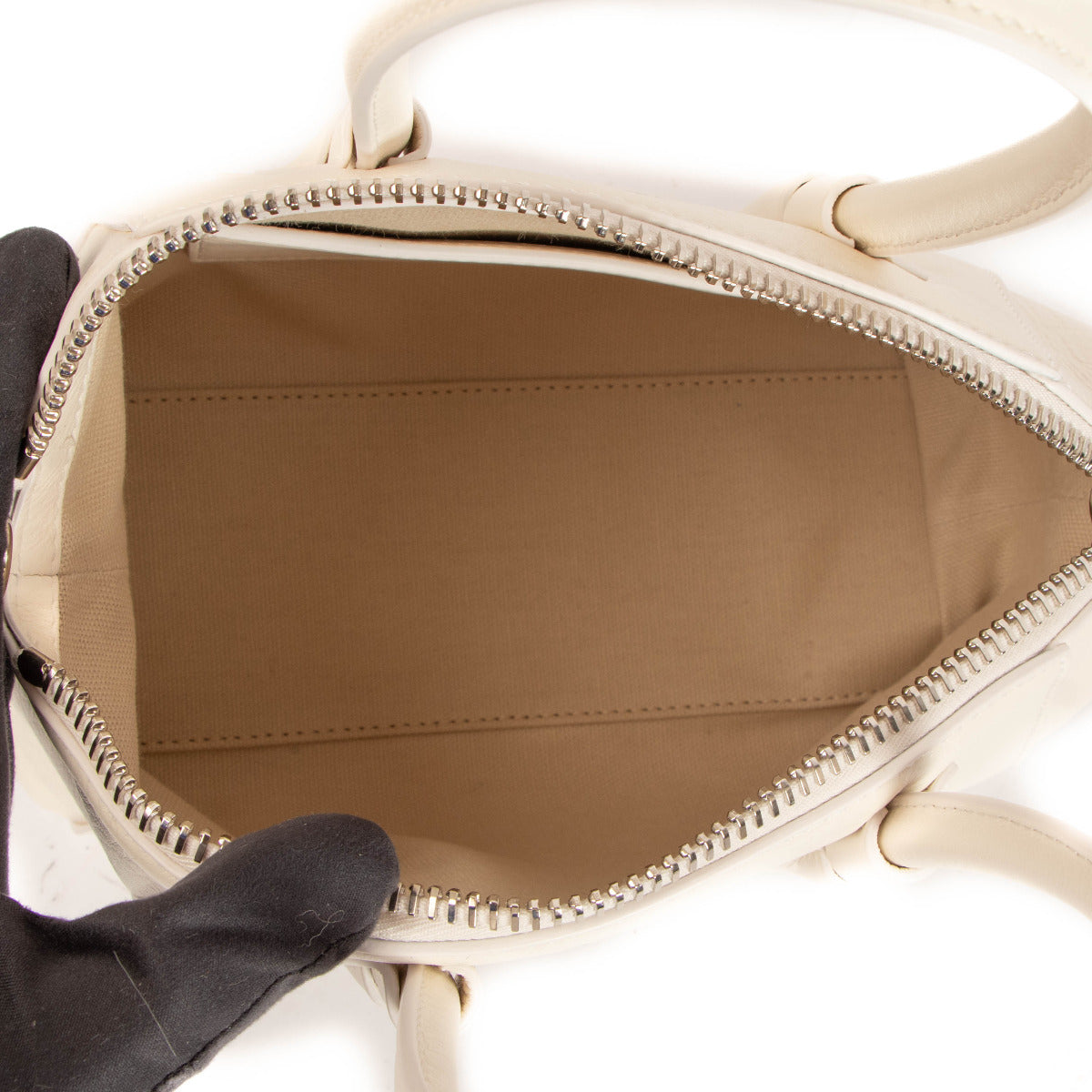 Sac Mini Antigona Sport Givency en cuir ivoire