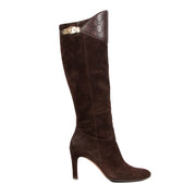 Gucci Brown Suede Guccissima Boots