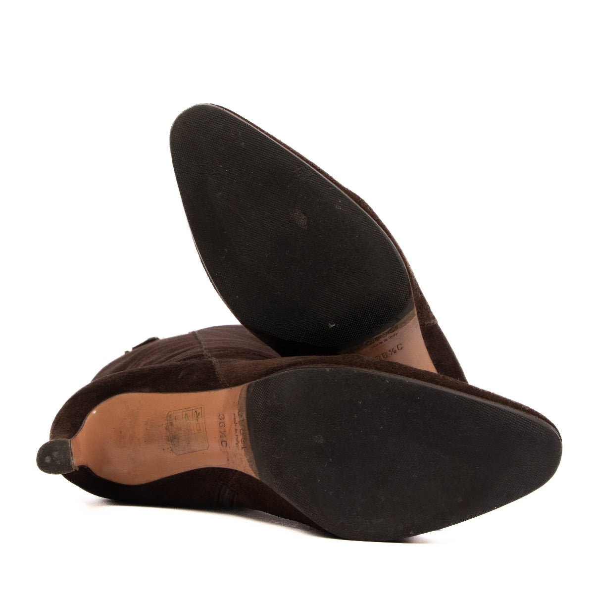 Shop 100% authentic second-hand Gucci Heeled Brown Boots on Labellov.com