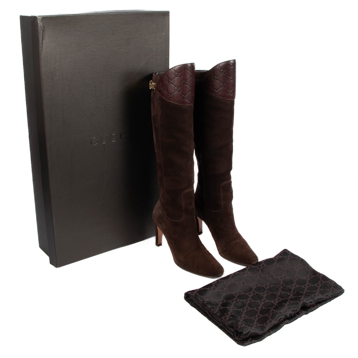 Shop 100% authentic second-hand Gucci Heeled Brown Boots on Labellov.com