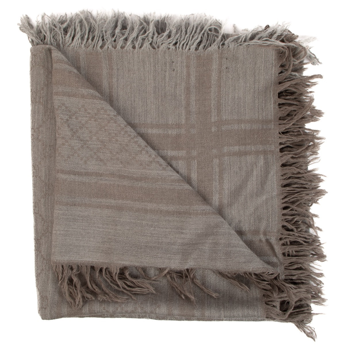 Shop safe online at Labellov in Antwerp, Brussels and Knokke this 100% authentic second hand Gucci Grey GG Wool and Silk Scarf