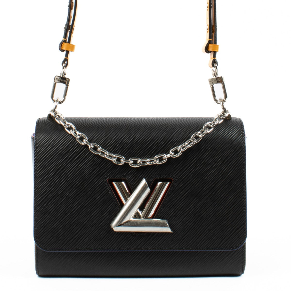 Louis Vuitton Sac Twist MM en cuir Épi noir