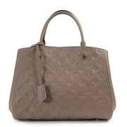 We buy and sell your authentic designer Louis Vuitton Montaigne MM Empreinte Tourterelle Grey