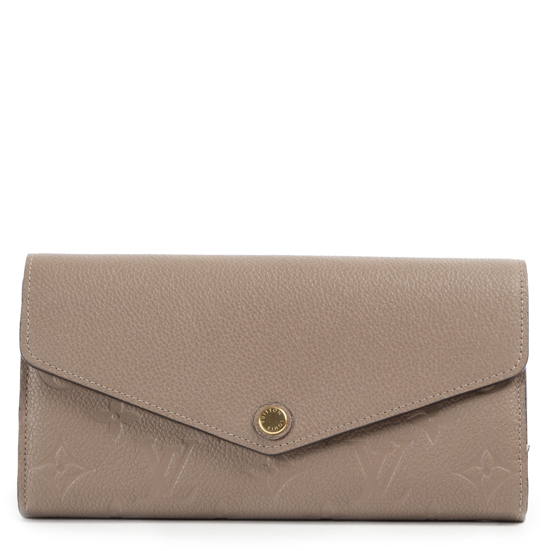 Louis Vuitton Sarah Empreinte Tourterelle Grey Wallet for the best price at Labellov