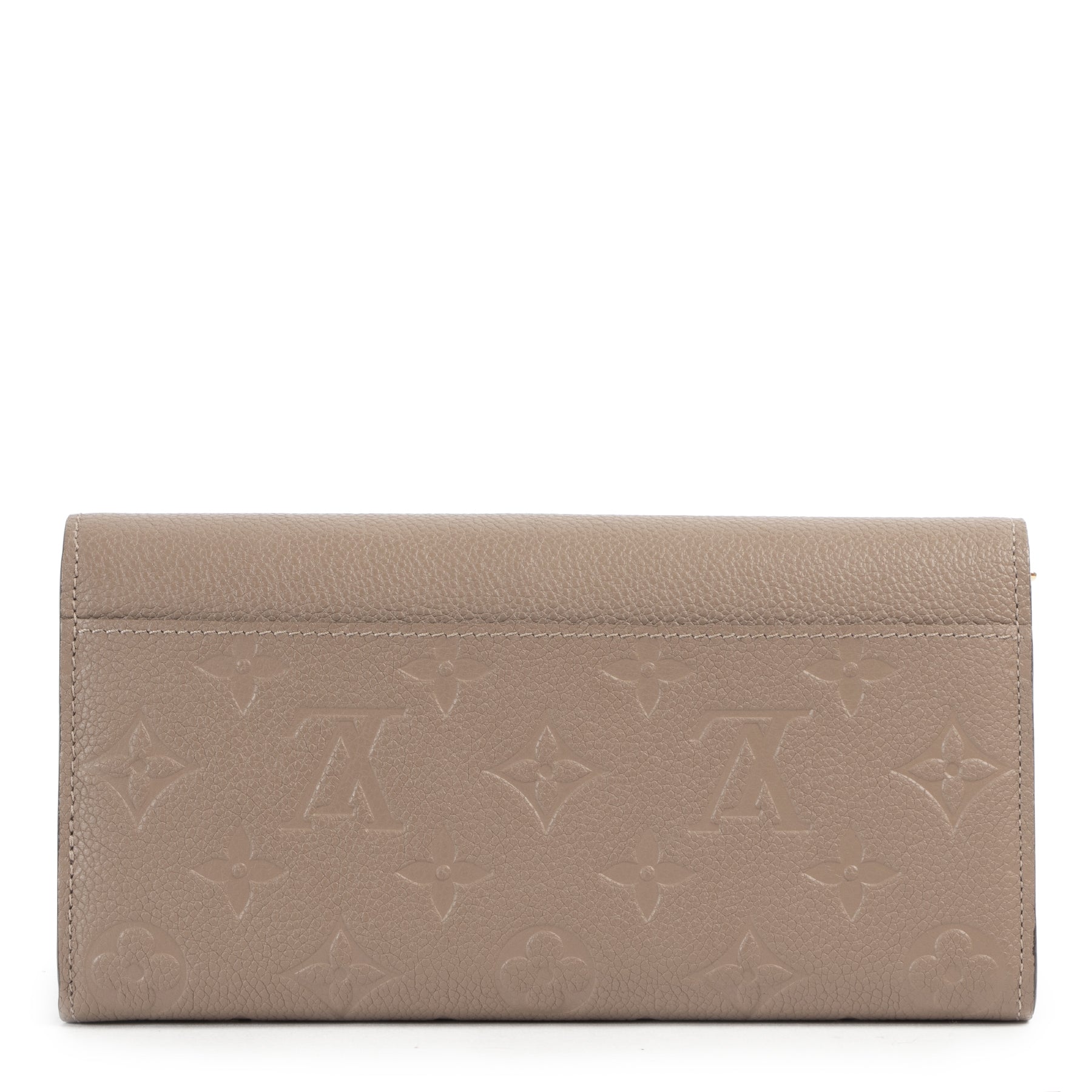 We buy and sell your designer Louis Vuitton Sarah Empreinte Tourterelle Grey Wallet