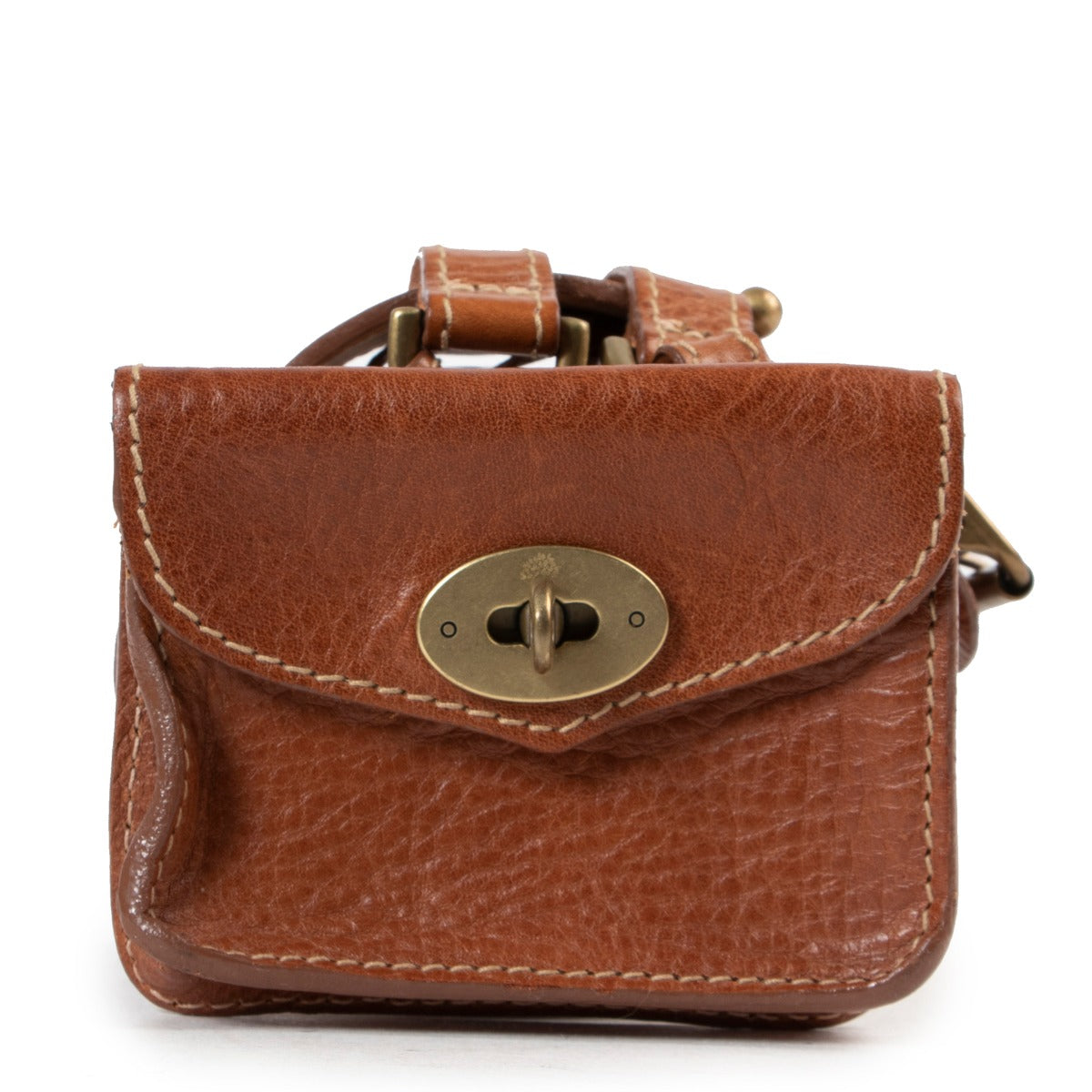 Mulberry Cognac Belt With Pouch in perfect condition