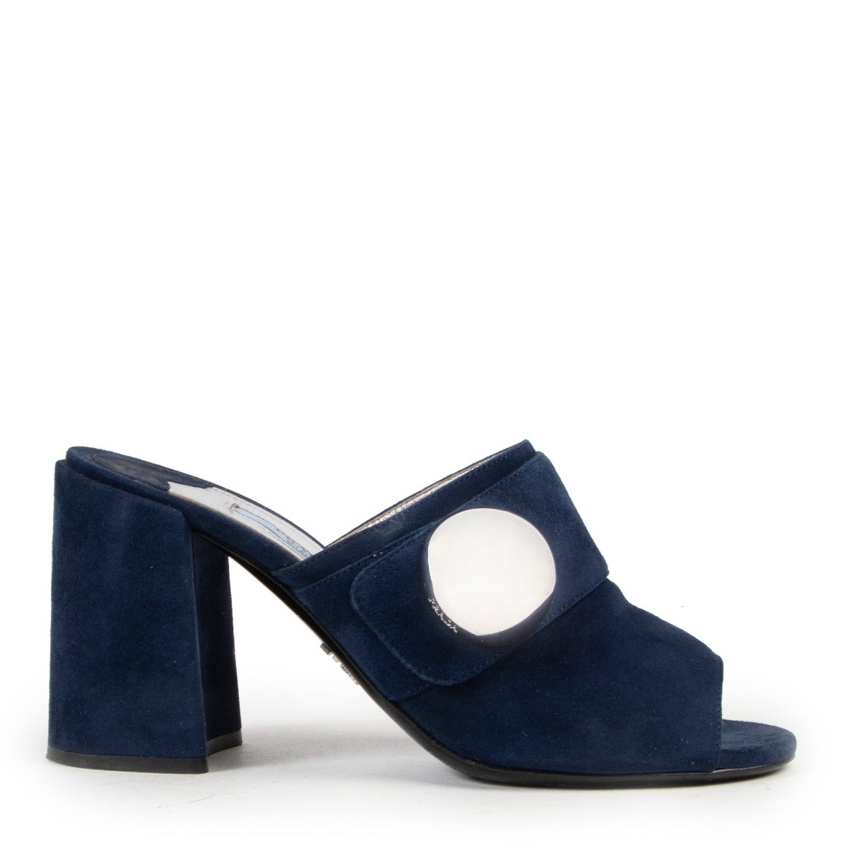 Prada Donna Blue Pumps with Sphere available on the site of Labellov and in the showroom