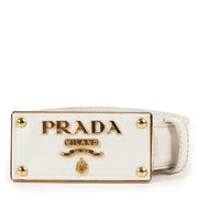 Prada White Saffiano Leather Belt for the best price at Labellov secondhand luxury