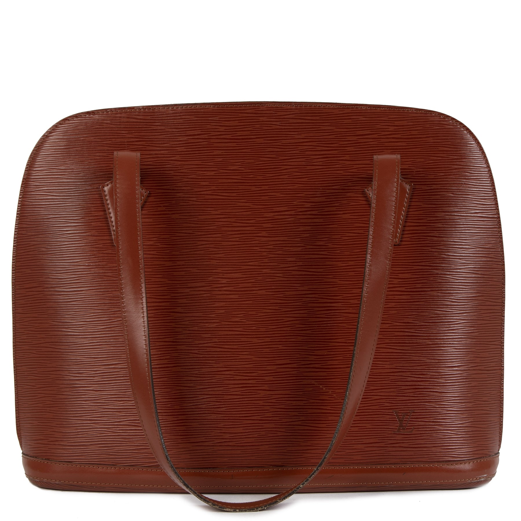 Authentic secondhand Louis Vuitton Kenyan Fawn Epi Leather Lussac Tote Bag designer bags accessories shoes luxury vintage webshop safe secure online shopping worldwide shipping