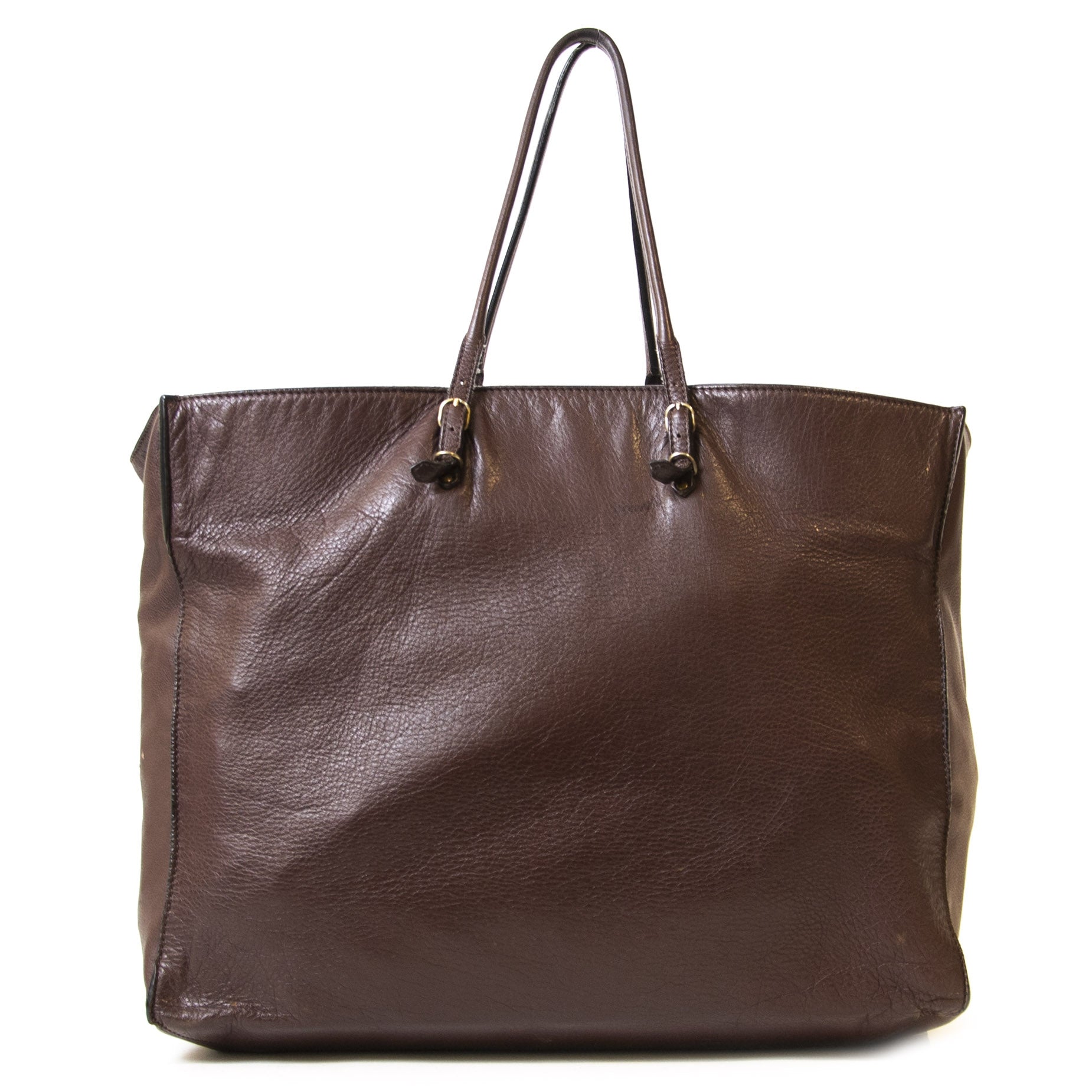 Authentieke Tweedehands Balenciaga Burgundy Leather Papier Bag PM juiste prijs veilig online shoppen luxe merken webshop mode fashion winkelen Antwerpen België