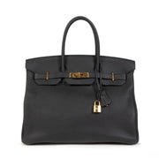 acheter en ligne seconde main As New Hermes Birkin 35 Black Togo GHW
