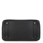 As New Hermes Birkin 35 Black Togo GHW