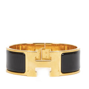 Hermès Black Clic Clac H Bracelet GHW kopen en verkopen aan de beste prijs online