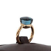 Pomellato Nudo Classic Rose Gold Blue London Topaz Ring