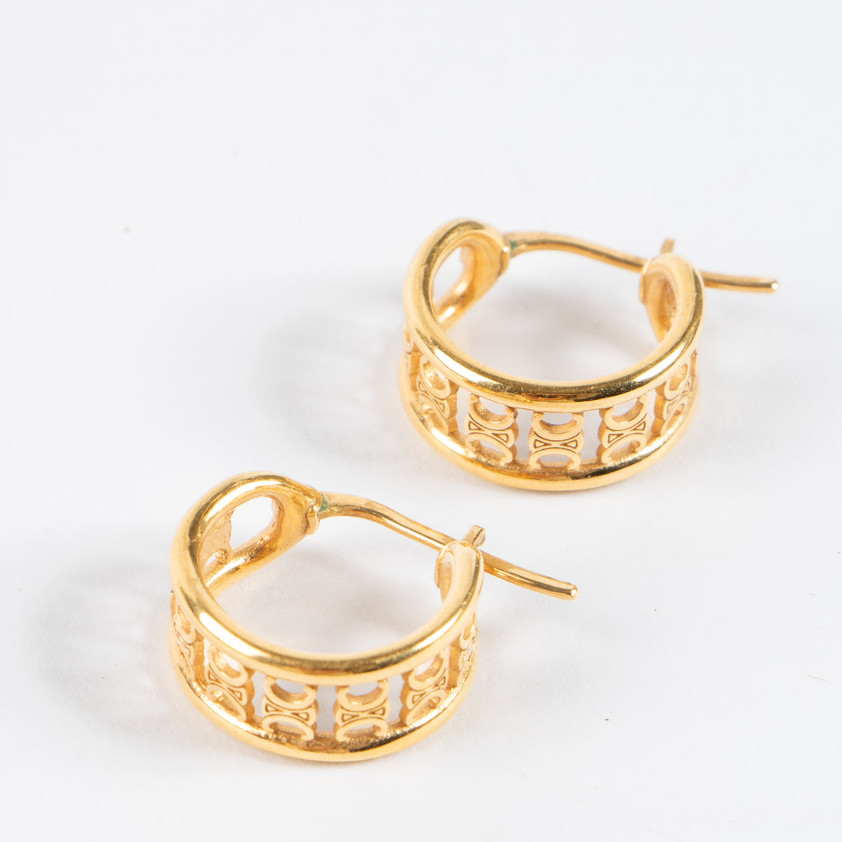 Celine Triomphe Hoop Earrings