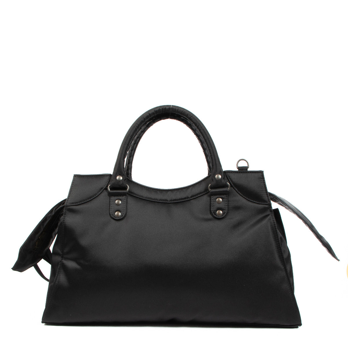 Sac porté épaule Balenciaga Neo Classic moyen en nylon noir