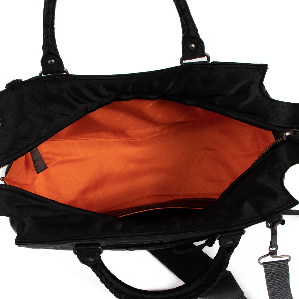 Sac porté épaule Balenciaga Neo Classic moyen en nylon noir