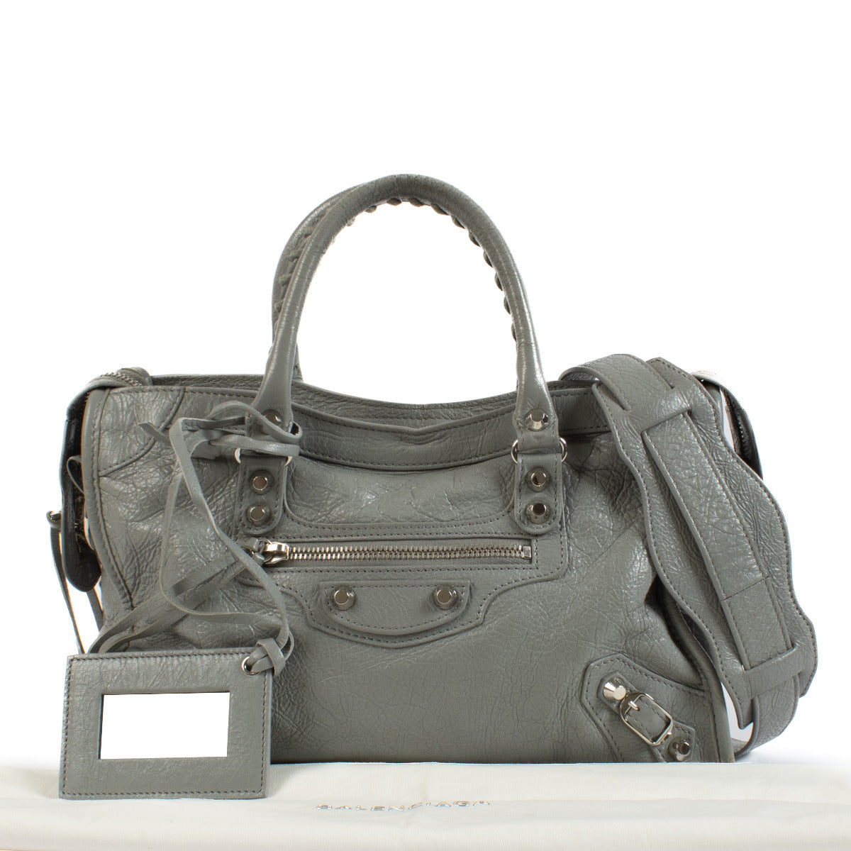 Balenciaga Grey Classic City Small Shoulder Bag