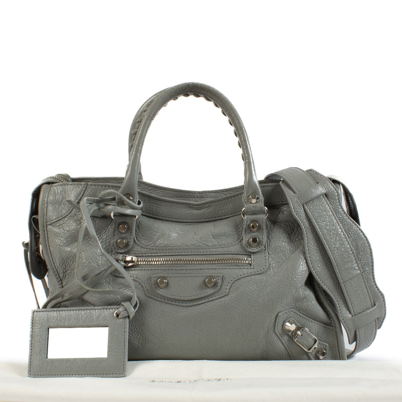 Balenciaga Grey Classic City Small Shoulder Bag