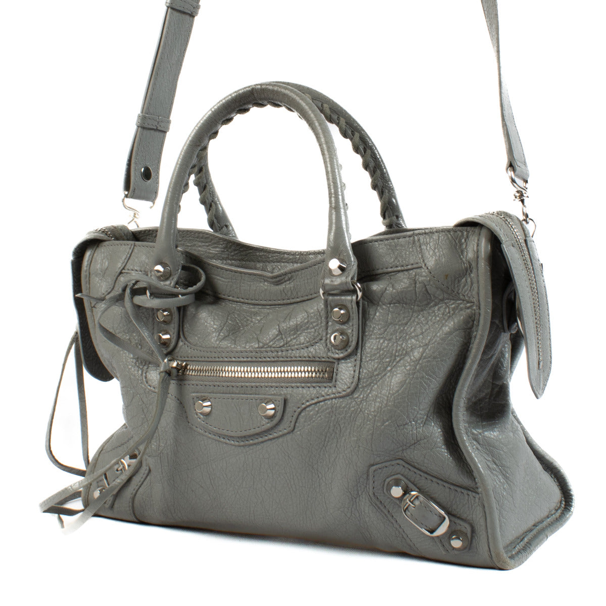 Balenciaga Grijze Classic City Kleine Schoudertas