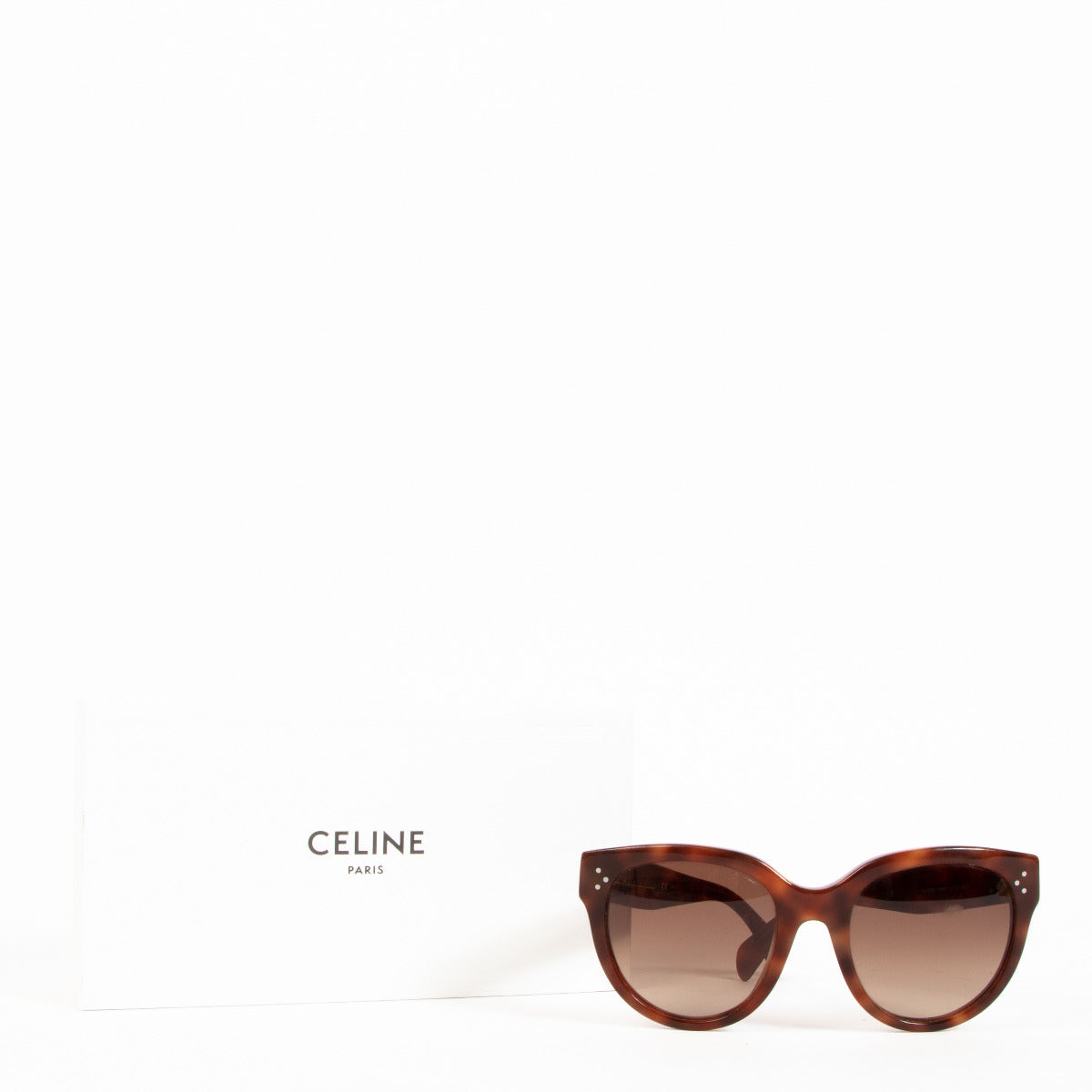 Celine Brown Tortoise Audrey Sunglasses