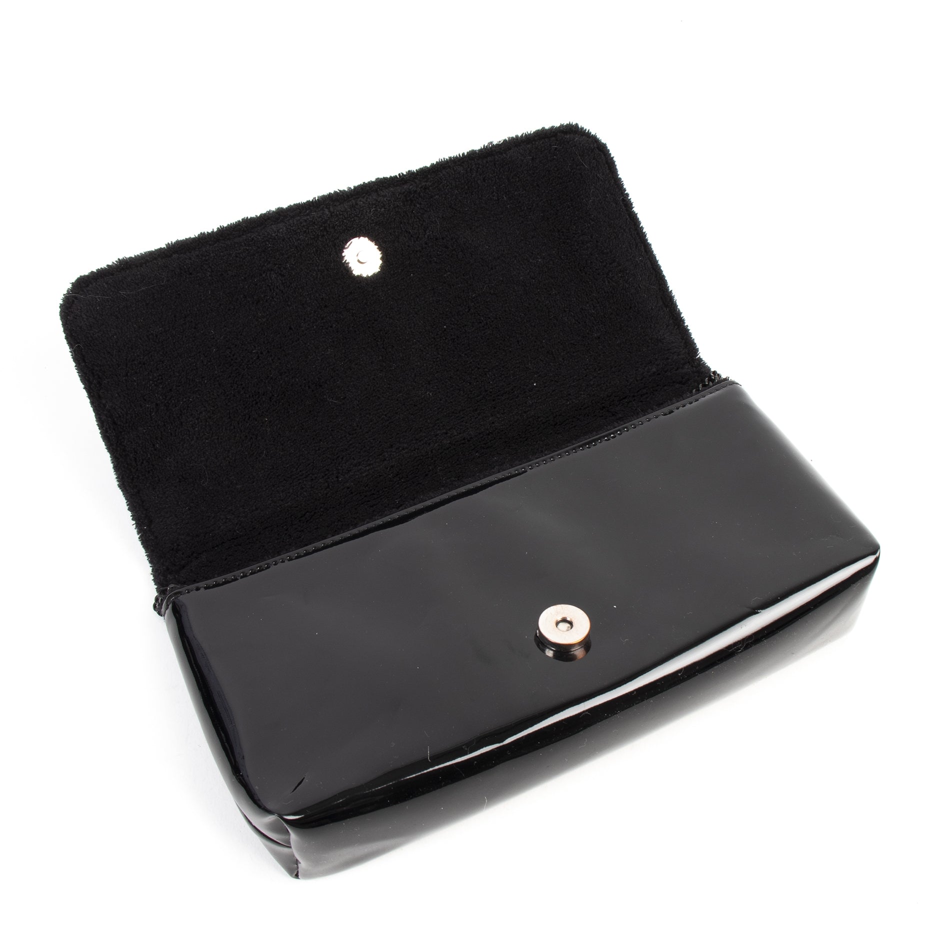 Chanel Black Patent PVC Shoulder Bag te koop bij labellov tweedehands luxe in Antwerpen