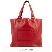 koop veilig online Delvaux Cadence Red Louise Tote