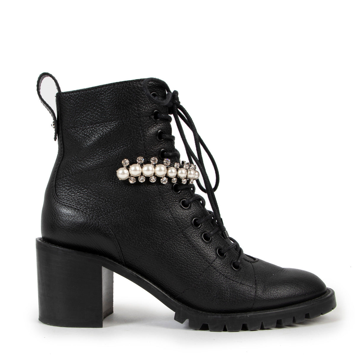 Jimmy Choo Cruz 65 Crystal Lace-up Boots - size 37