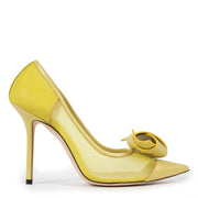 Jimmy Choo Yellow Lani 100 Pumps - size 37