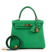 Hermès Kelly 25 Togo Bambou GHW