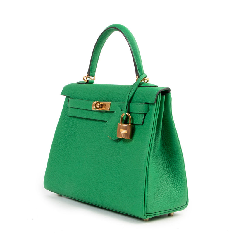 Hermès Kelly 25 Togo Bambou GHW