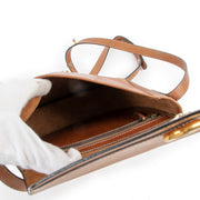 Shop authentic high-end designer vintageDelvaux Cognac Gold D Crossbody Bag at Labellov